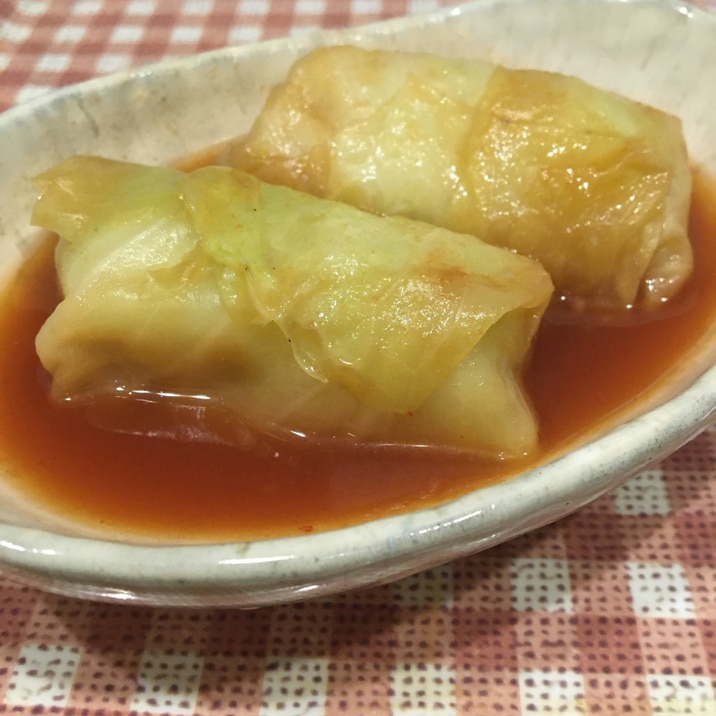 冷凍ロールキャベツのケチャップ煮込み レシピ 作り方 By 紅蓮華 楽天レシピ